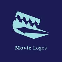 film logos merk film en media. vector