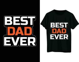 het beste vader ooit t-shirt ontwerp vector
