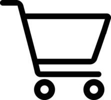 boodschappen doen kar icoon. web op te slaan boodschappen doen kar icoon. internet winkel kopen logo symbool teken. aankoop Product mand vector illustratie.