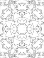 mandala. kinderen kleur Pagina's. mandala kleur Pagina's. volwassenen kleur Pagina's. kleur bladzijde vector