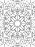 mandala. kinderen kleur Pagina's. mandala kleur Pagina's. volwassenen kleur Pagina's. kleur bladzijde vector