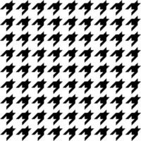 zwart en wit naadloos patroon honden tand patroon vector