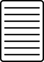 document vector icoon, tekst bladzijde , papier teken, Notitie bladzijde van boek