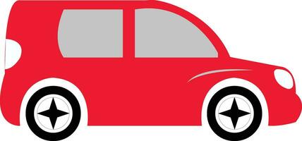 auto silhouet auto- voertuig in rood vector