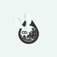 co2 emissie logo vector