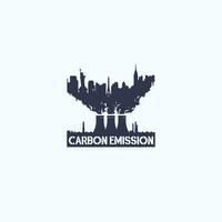 co2 emissie logo vector