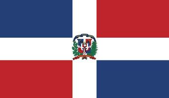vlag van de dominicaanse republiek vector