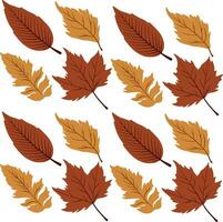 herfst bladeren patroon. behang of structuur vector