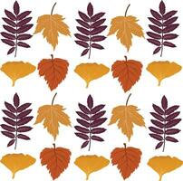 herfst bladeren patroon. behang of textuur. vector