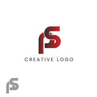 ps eerste brief logo vector