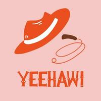 jaja, vector belettering, cowboy citaat, retro belettering