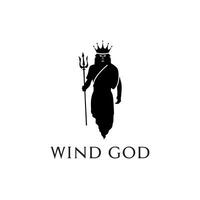 wind god logo vector. vector