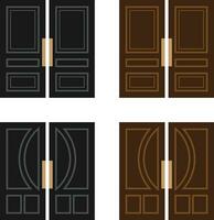 minimalistische huis deur vector