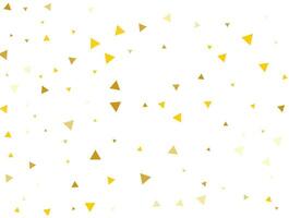 Kerstmis licht gouden driehoeken. confetti viering, vallend gouden abstract decoratie voor feest. vector illustratie