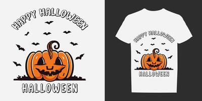 gelukkig halloween het beste vector t-shirt ontwerp lay-out