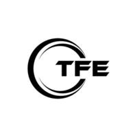 tfe brief logo ontwerp, inspiratie voor een uniek identiteit. modern elegantie en creatief ontwerp. watermerk uw succes met de opvallend deze logo. vector