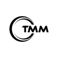 tmm brief logo ontwerp, inspiratie voor een uniek identiteit. modern elegantie en creatief ontwerp. watermerk uw succes met de opvallend deze logo. vector