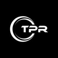 tpr brief logo ontwerp, inspiratie voor een uniek identiteit. modern elegantie en creatief ontwerp. watermerk uw succes met de opvallend deze logo. vector