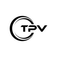 tpv brief logo ontwerp, inspiratie voor een uniek identiteit. modern elegantie en creatief ontwerp. watermerk uw succes met de opvallend deze logo. vector