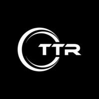 ttr brief logo ontwerp, inspiratie voor een uniek identiteit. modern elegantie en creatief ontwerp. watermerk uw succes met de opvallend deze logo. vector