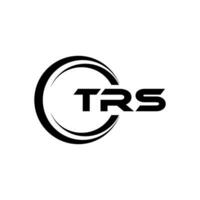 trs brief logo ontwerp, inspiratie voor een uniek identiteit. modern elegantie en creatief ontwerp. watermerk uw succes met de opvallend deze logo. vector