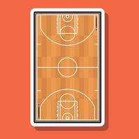 basketbal tekenfilm vector illustratie sticker. vector eps 10