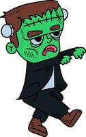 frankenstein monster halloween illustratie vector