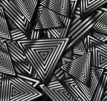 zwart en metalen driehoeken abstract achtergrond vector