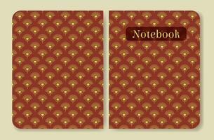 school- notitieboekje Hoes sjabloon minimalistische abstract ontwerp. afdrukken voor school- briefpapier, kinderen dagboeken en albums. vector