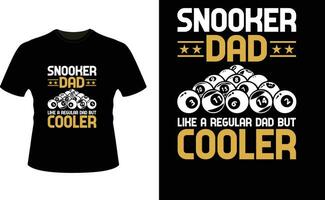 snooker vader Leuk vinden een regelmatig vader maar koeler of vader papa t-shirt ontwerp of vader dag t overhemd ontwerp vector