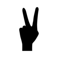 hand- symbool icoon vector. hand- illustratie teken. symbool getoond door de hand- teken. vector