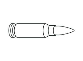 inktpatronen icoon in vlak stijl. kogel munitie symbool vector illustratie Aan geïsoleerd achtergrond. munitie teken bedrijf concept.