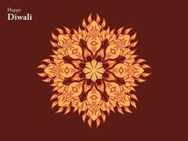 gelukkig diwali Hindoe traditioneel ornament lamp festival Indië element mandala Chinese Boeddha etnisch vector