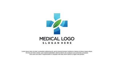 medisch Gezondheid logo met creatief idee concept premie vector