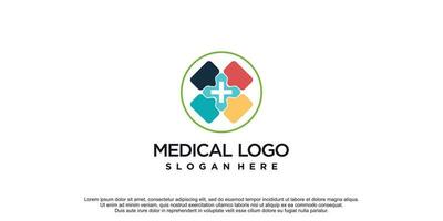 medisch Gezondheid logo met creatief idee concept premie vector