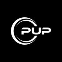 pup brief logo ontwerp, inspiratie voor een uniek identiteit. modern elegantie en creatief ontwerp. watermerk uw succes met de opvallend deze logo. vector