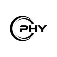 phy brief logo ontwerp, inspiratie voor een uniek identiteit. modern elegantie en creatief ontwerp. watermerk uw succes met de opvallend deze logo. vector