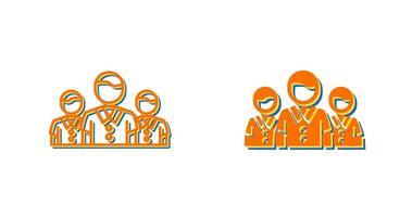 team vector pictogram