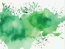 groene aquarel achtergrond vector