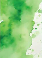 groene aquarel achtergrond vector