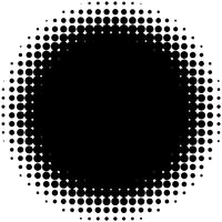 Gedetailleerde vectorhalftone voor achtergronden en ontwerpen vector