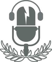 podcast logo icoon ontwerp vector