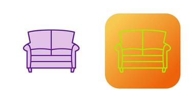 dubbele sofa vector icoon