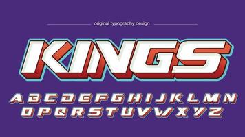 witte en groene 3d moderne gaming-typografie vector