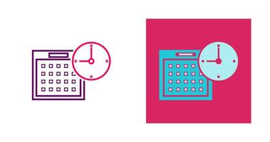 tijd planning vector icoon