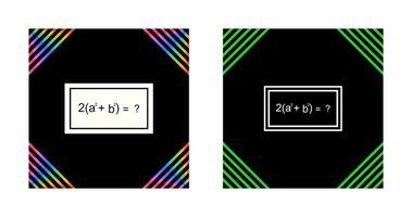 oplossen formule vector icoon