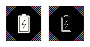 pictogram batterij opladen vector