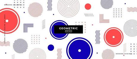 Memphis stijl geometrische vormen op witte achtergrond. vector