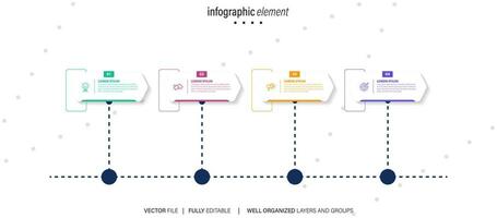 bedrijf gegevens visualisatie tijdlijn infographic pictogrammen ontworpen voor abstract achtergrond sjabloon mijlpaal element modern diagram werkwijze technologie digitaal afzet gegevens presentatie tabel vector