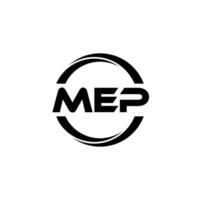 mep brief logo ontwerp, inspiratie voor een uniek identiteit. modern elegantie en creatief ontwerp. watermerk uw succes met de opvallend deze logo. vector